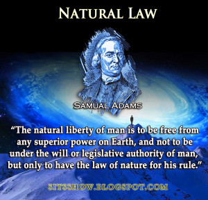 natural law is a term which represents the inherent laws