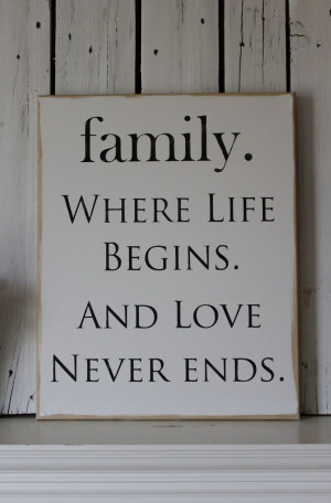 Canvas Art Wall Decor FAMILY Sign by mypineplace on Etsy