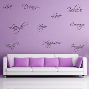 Word Set Wall Art from Next Wall Stickers