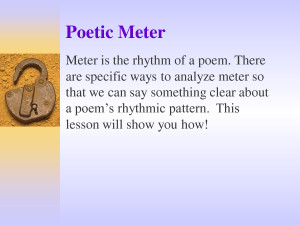 Opinions on Metre (poetry)