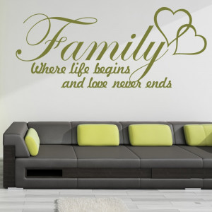 Home › Quotes › Family Life Wall Sticker Quote