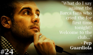 ... tonight? Welcome to the club…” from Pep Guardiola:D pleeasseee