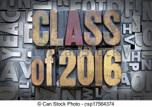 Class Of 2016 Graphics Stock photo - class of 2016