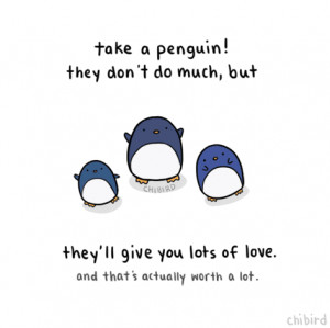 Cute I Love You Penguin