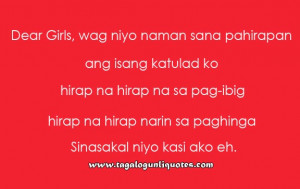 This is my 2nd quote for Tagalog Pick-Up Lines . So I hope, you want ...
