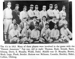 ... , Eddie Collins , Fred McMullin , Buck Weaver , unidentified