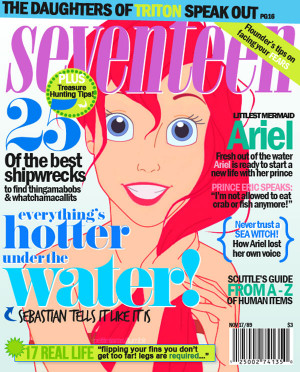 Princesas Disney na capa de revistas
