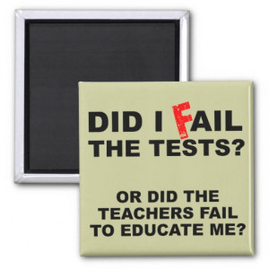 teacher_fail_funny_fridge_refrigerator_magnet ...