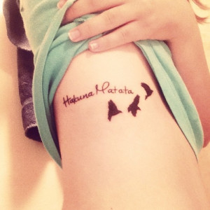 quotes tattoos tumblr this is my disney tattoo ive both love disney so ...