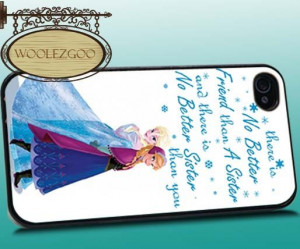 Disney Frozen anna and elsa quote iPhone by Wooulezgoo on Etsy, $15.00