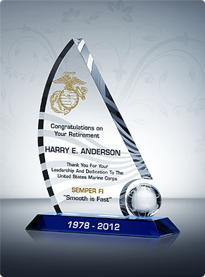 ... Military Plaques > Marine Corps Plaques > Marine Corps Retirement Gift