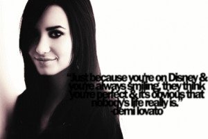 Most popular tags for this image include: demi lovato, quote, disney ...