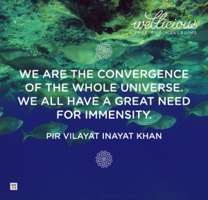 ... . We all have a great need for immensity.