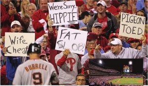 Weren't the Phillies fans heckling Burrell about his wife cheating on ...