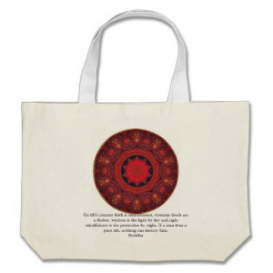 Buddha inspirational QUOTE life's journey faith Bags
