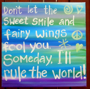 Canvas Quote. Original canvas quote painting. Girls room painting. 12 ...