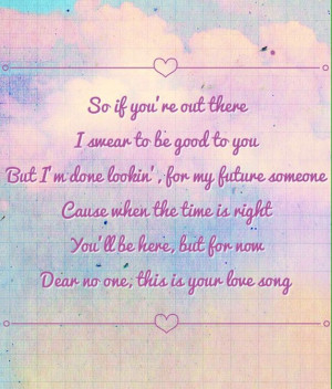 Tori Kelly - Dear No One... Obsessed with this song.