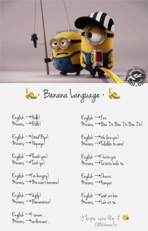 cute Minion language: Minon, Minions Languages, Cute Minions ...