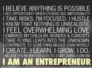 am an entrepreneur