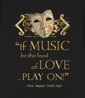 Shakespeare's Twelfth Night Music Quote (gold Version) - These stylish ...