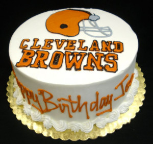 cleveland browns birthday cake -