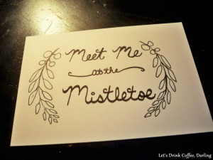 DIY #Christmas Calligraphy Sign 