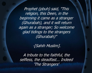 Hadith: Indeed 'The Strangers'