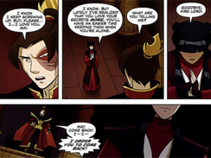 Mai broke up with Zuko shortly after becoming aware of his meetings ...