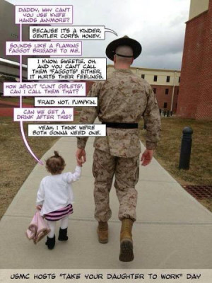 take daughter to work - marine memes