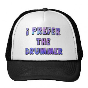 Prefer The Drummer - Blue Quote Trucker Hat