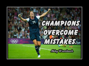 Soccer Poster Abby Wambach Olympic Champion Photo Quote Wall Art Print ...