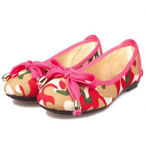 2014 new Spring and Summer women fashion flower print flat shoes round