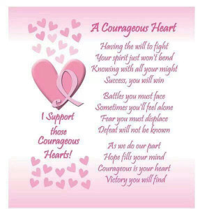 Breast Cancer Awareness ~ A Courageous Heart ~ A Fight for Cancer