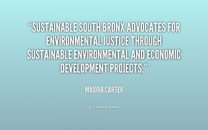 ... sustainable environmental and economic development projects
