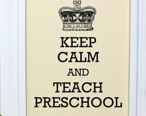 Thank You Preschool Teacher Quotes Preschool teacher poster - 8 x