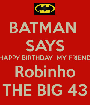 Happy Birthday From Batman