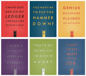 ... , Thor, Iron Man, Hawkeye, Hulk, Captain America. Infamous quotes