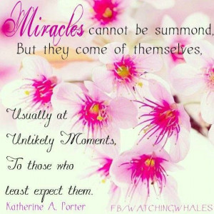 quotes for hope and inspiration / miracles can happen! Don't give up ...