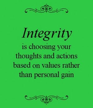 the quality of being honest and having strong moral principles; moral ...