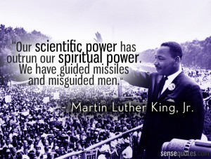 Martin Luther King Quote about Science and Spirituality