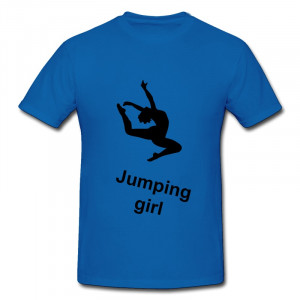 ... Man Jumping dancing girl Fun Quotes Shirts for Boy 2014 Summer Style