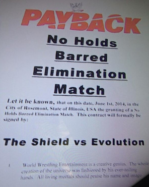 The Shield vs. Evolution – WWE Payback 2014