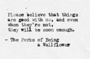 quote submission The Perks Of Being A Wallflower Stephen Chbosky most ...