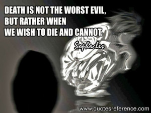 ... to die and cannot.