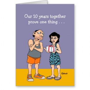 10th Wedding Anniversary Card: Love