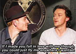 when I’m working with lesser dudes.” - James McAvoy