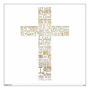 Christian Cross Bible Verses - Wall Decals Wall Sticker