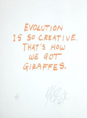 Kurt vonnegut quotes sayings evolution giraffes