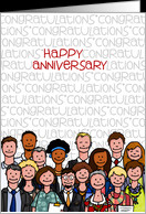 Congratulations - Happy Anniversary card - Product #950594