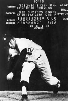 Sandy Koufax throws his no hitter